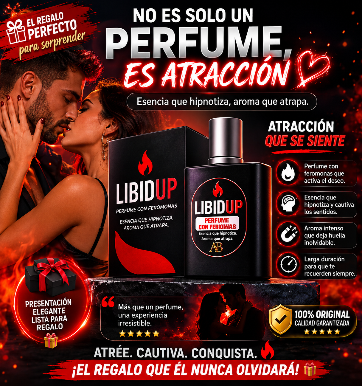 PERFUME VIRAL CON FEROMONAS LIBIDUP (HOMBRE)