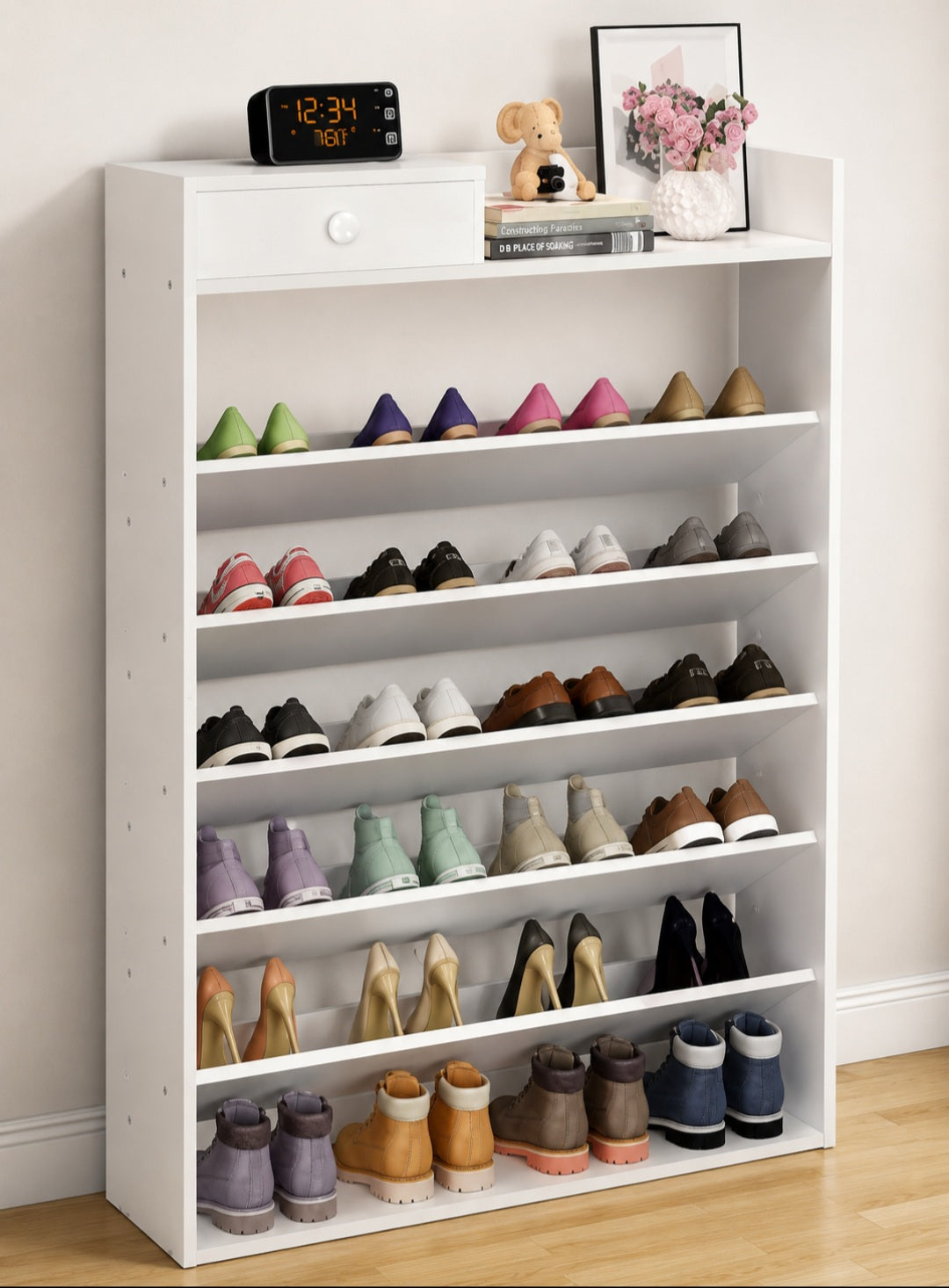 👟 Zapatera Organizadora Multifuncional con Cajón